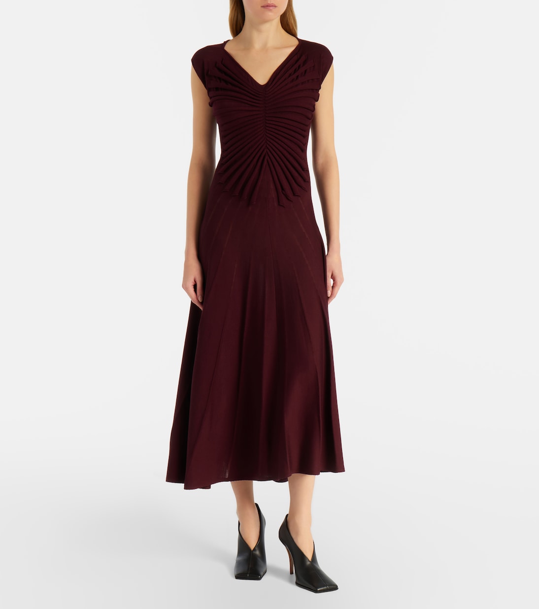 Virgin wool midi dress | Alaïa