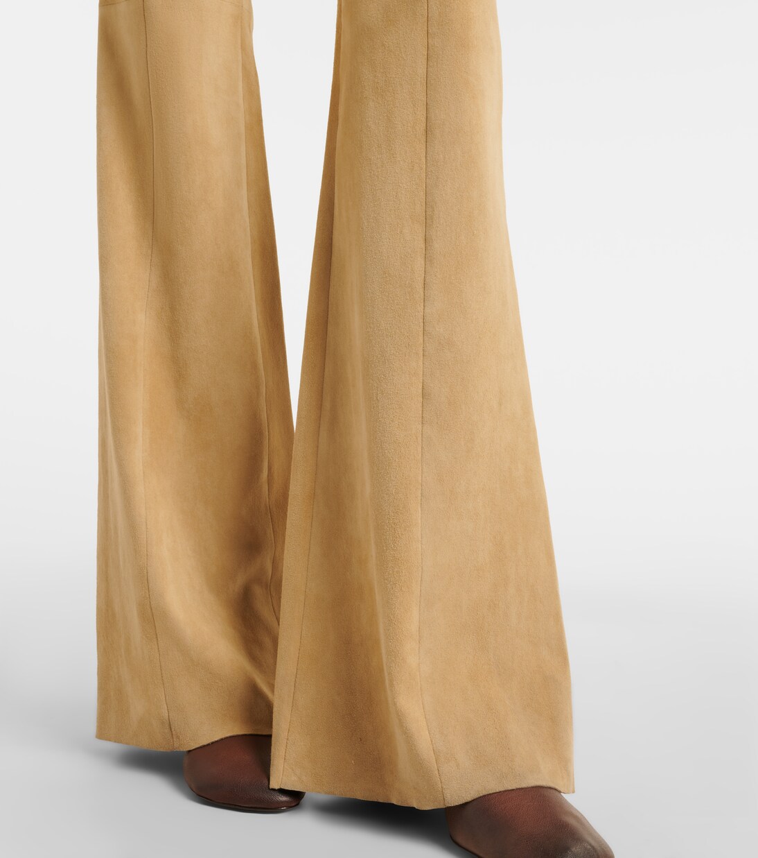 Schlaghose Gege aus Veloursleder | Stouls