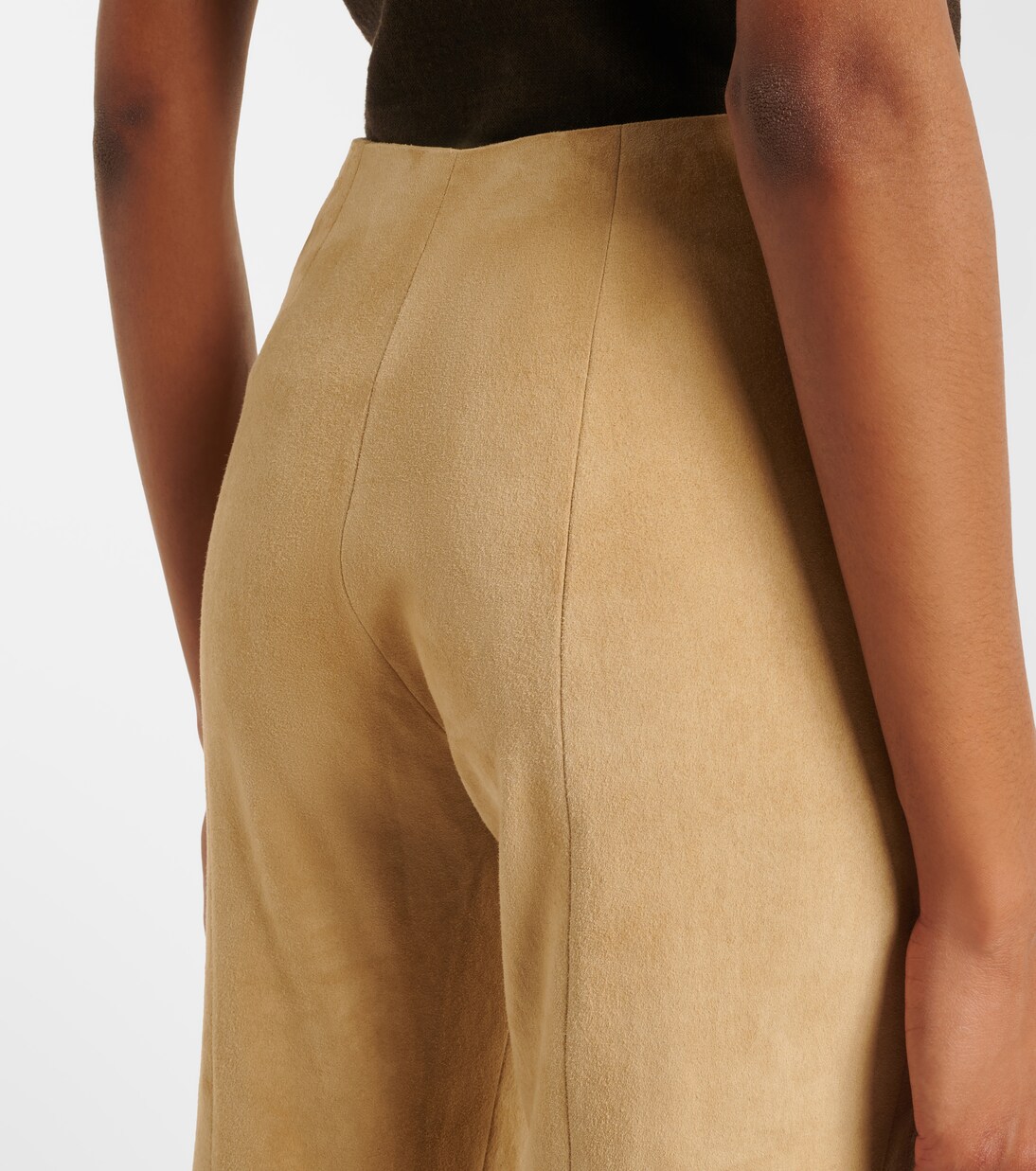 Schlaghose Gege aus Veloursleder | Stouls