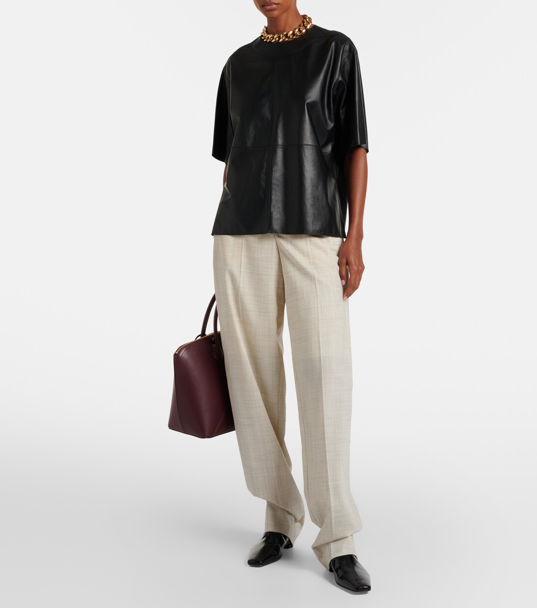 Tanjic leather top | Joseph