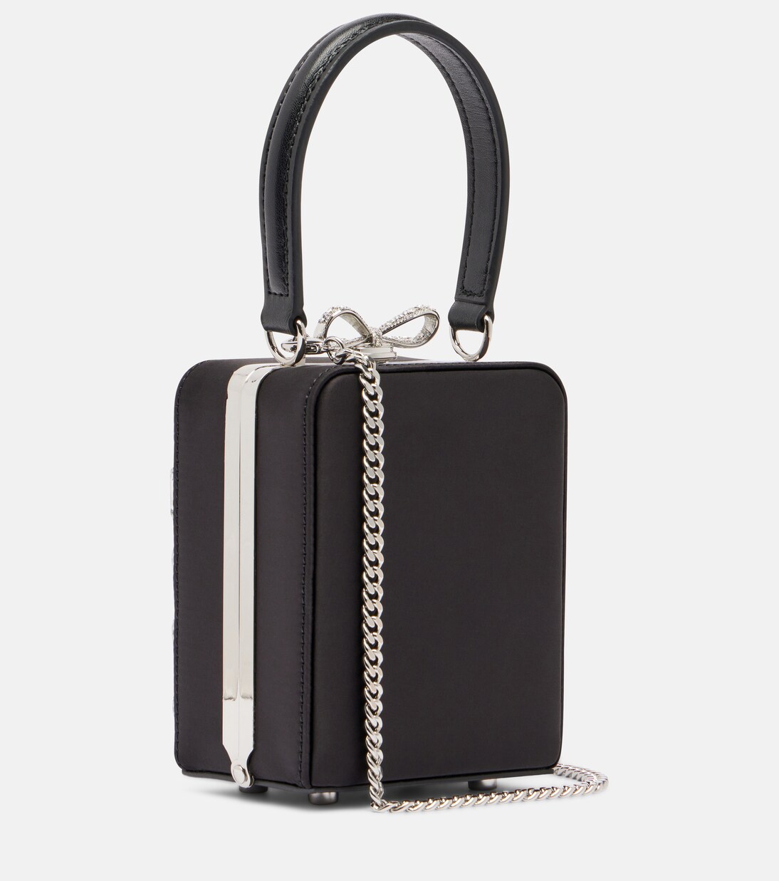 Micro crystal-embellished box bag | Self-Portrait