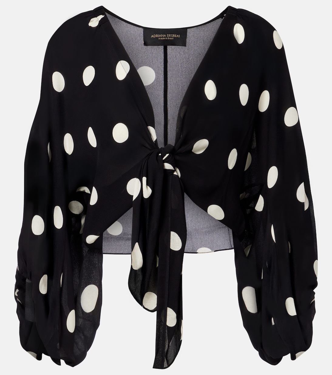 Polka-dot crop top | Adriana Degreas