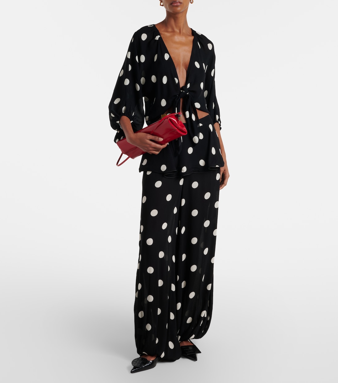 Polka-dot crop top | Adriana Degreas