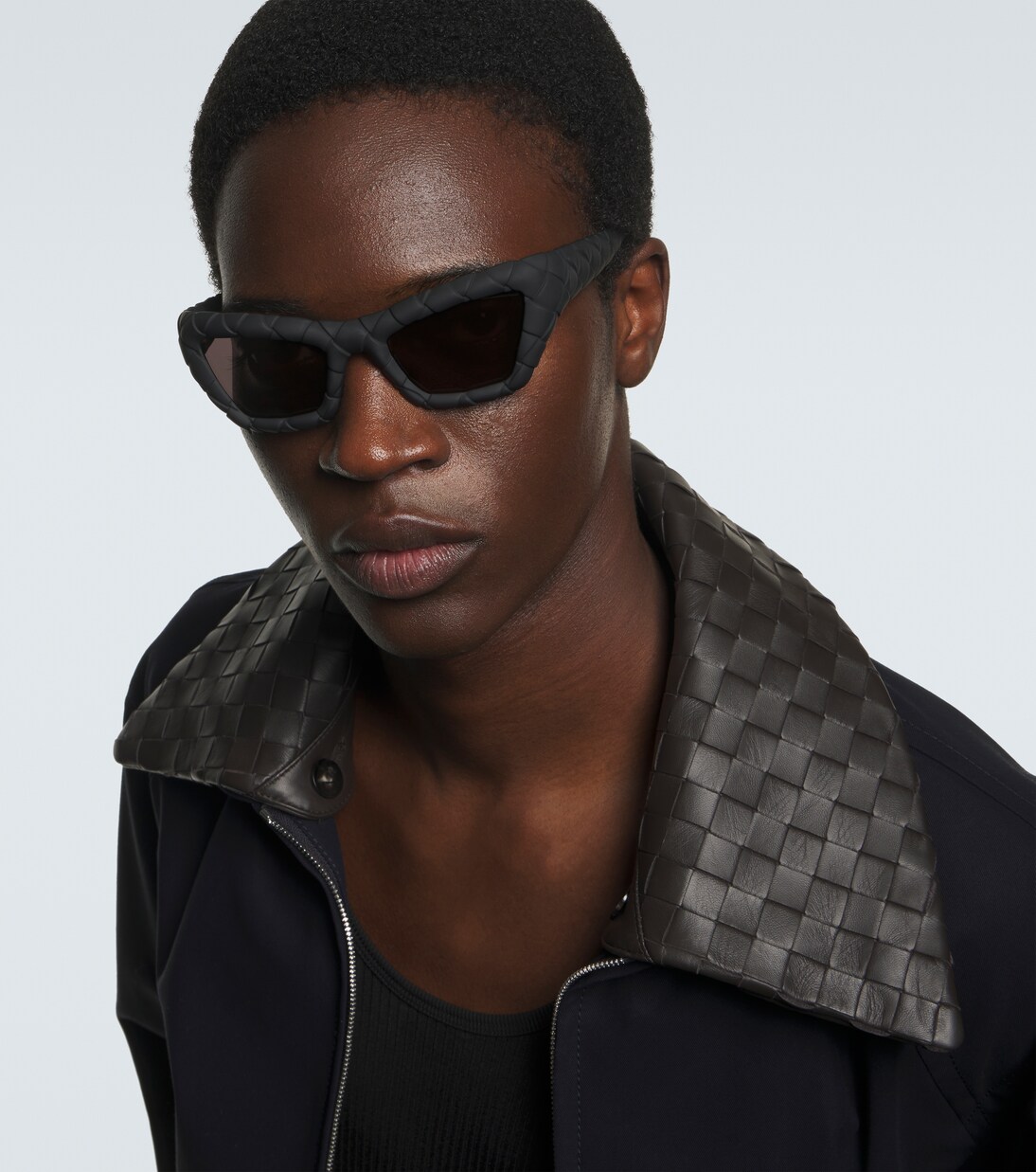 Intrecciato rectangular sunglasses | Bottega Veneta