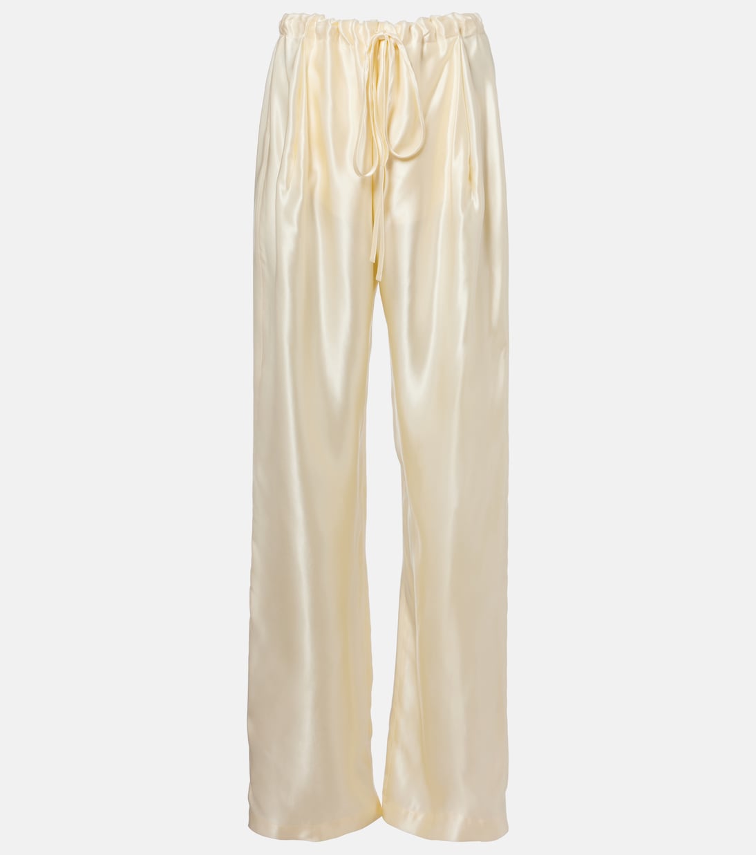Rohen satin wide-leg pants | Khaite