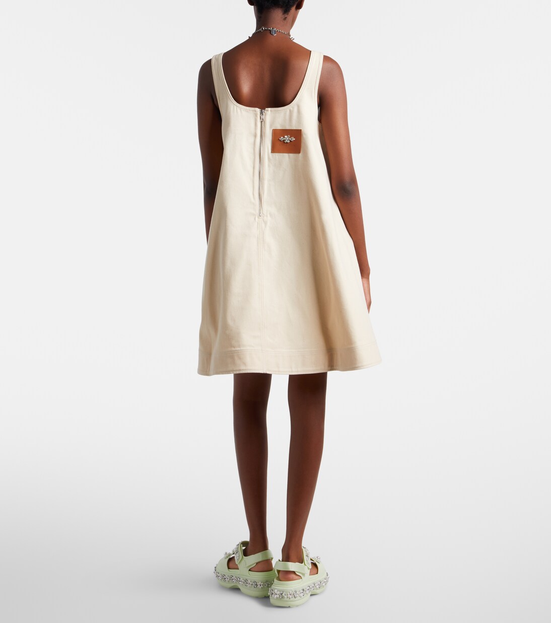 Embellished cotton minidress | Simone Rocha