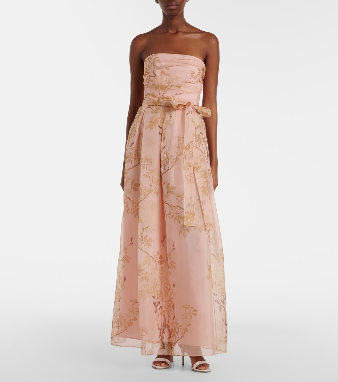 Bustier-Robe Elegante Dominio aus Seidenorganza | Max Mara