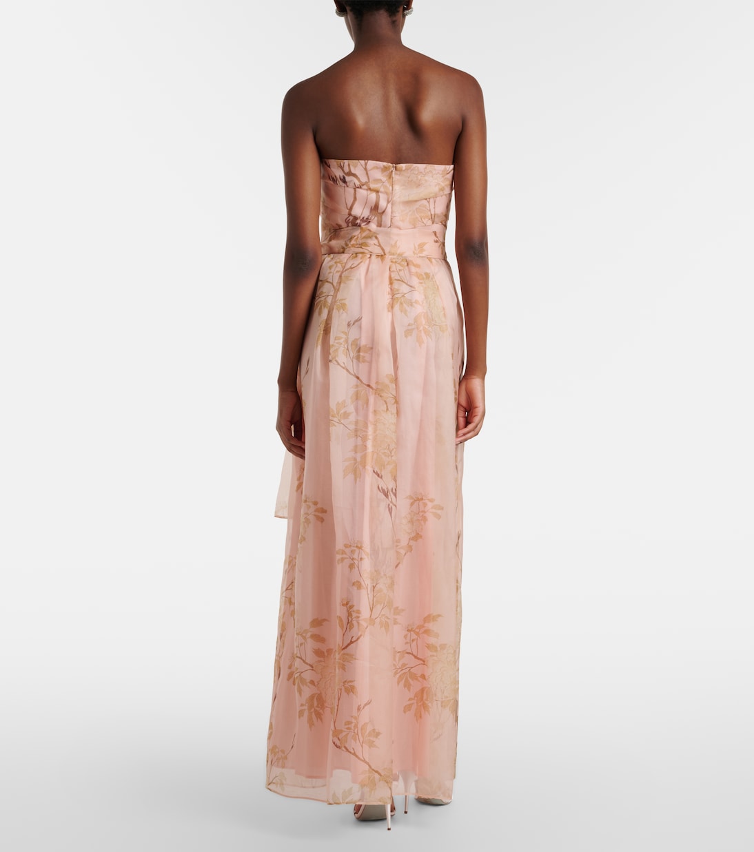 Bustier-Robe Elegante Dominio aus Seidenorganza | Max Mara