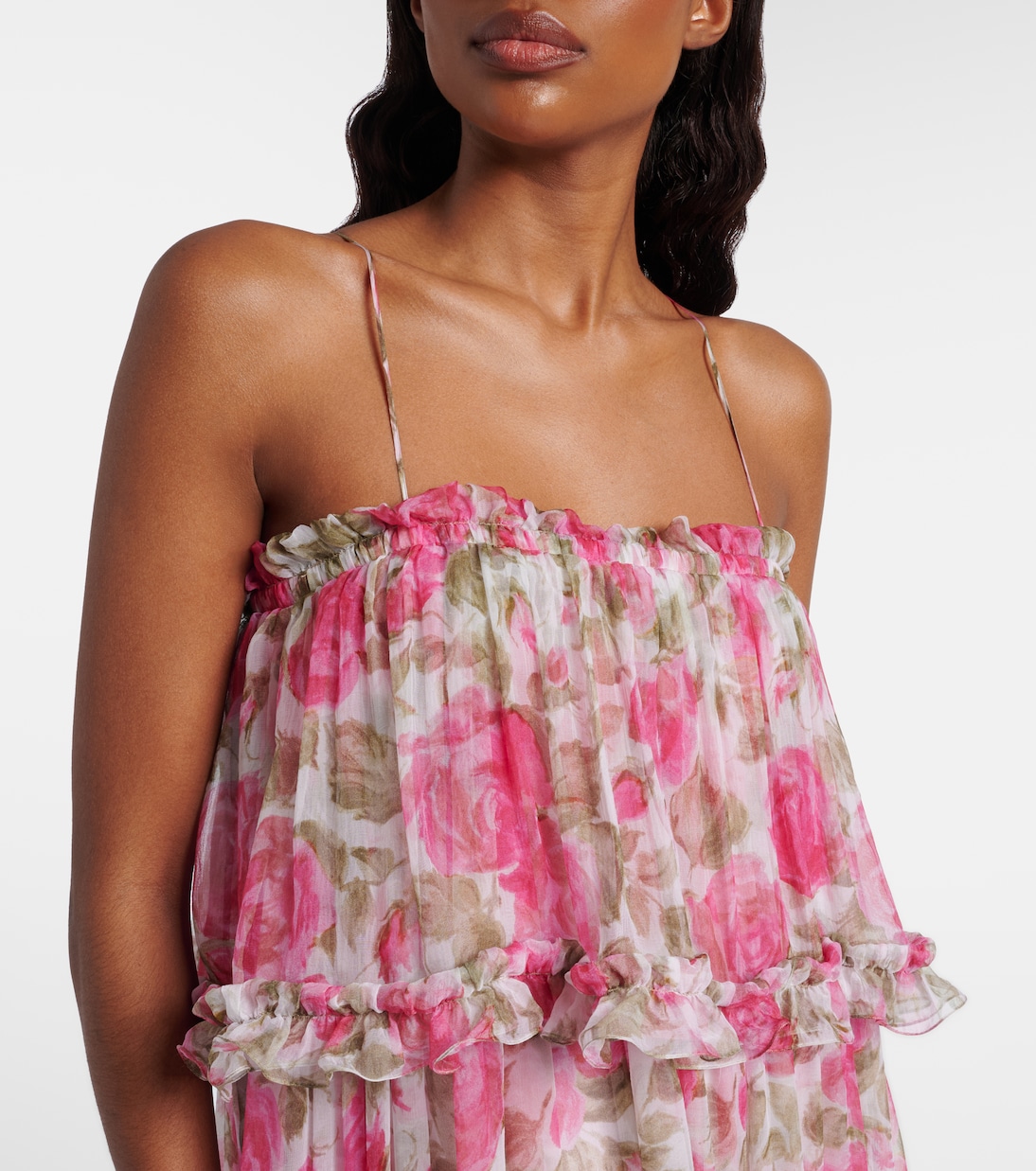 Maxikleid aus Seiden-Georgette | Chloé