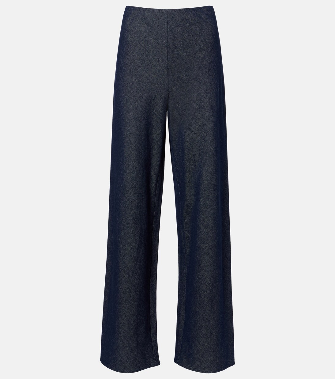 Colette cotton and linen chambray wide-leg pants | Vince