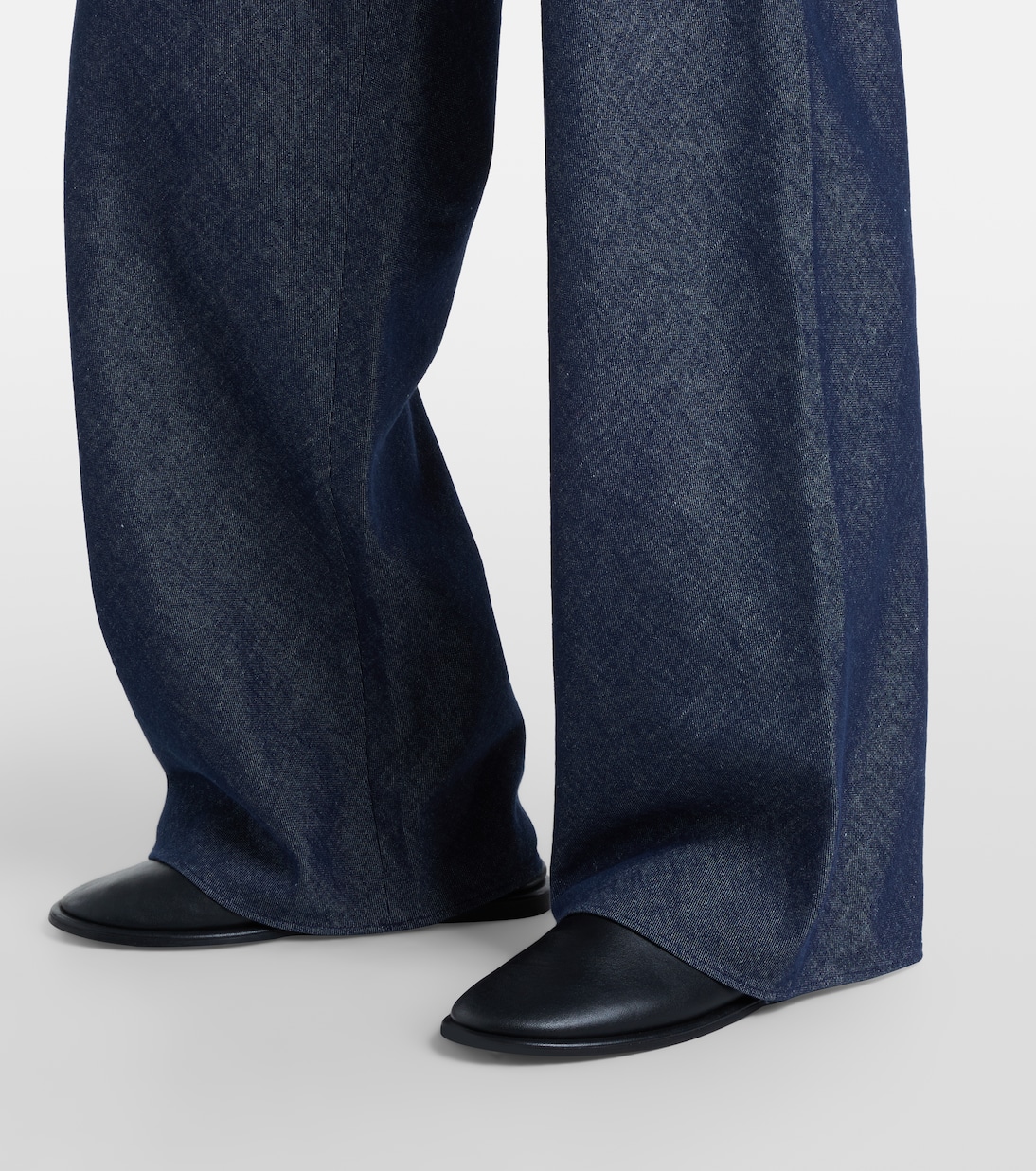 Colette cotton and linen chambray wide-leg pants | Vince