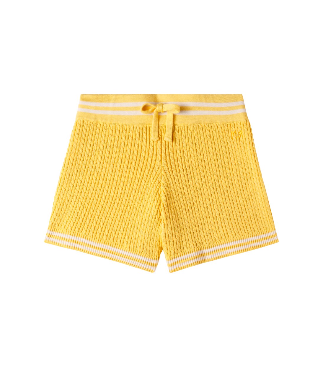 Cable-knit cotton shorts | Mini Rodini