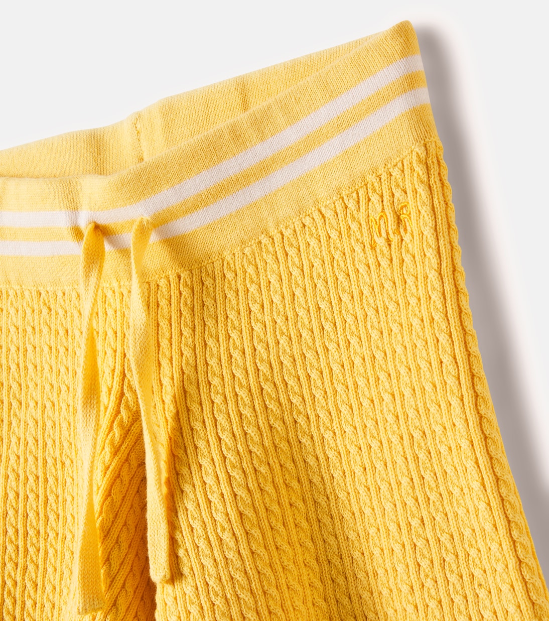 Cable-knit cotton shorts | Mini Rodini