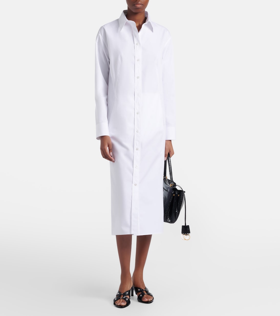 Cotton poplin shirt dress | Balenciaga