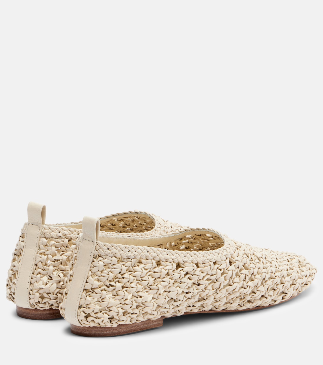 Pisa woven leather ballet flats | Souliers Martinez