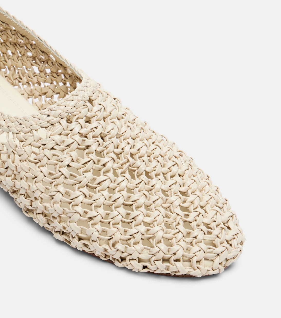 Pisa woven leather ballet flats | Souliers Martinez