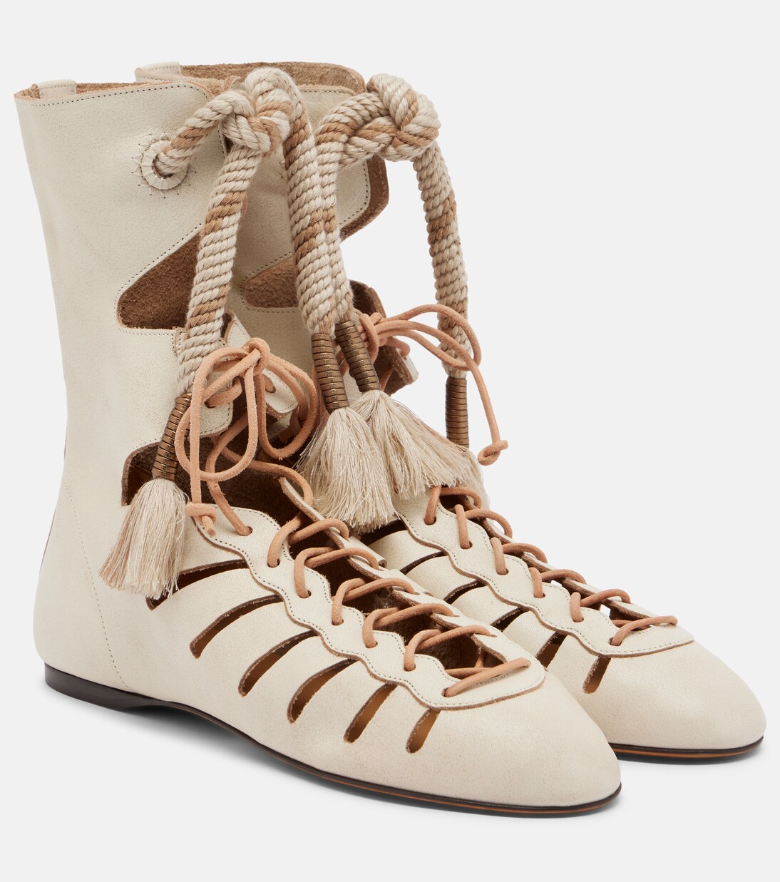 Liade leather lace-up ankle boots | Isabel Marant