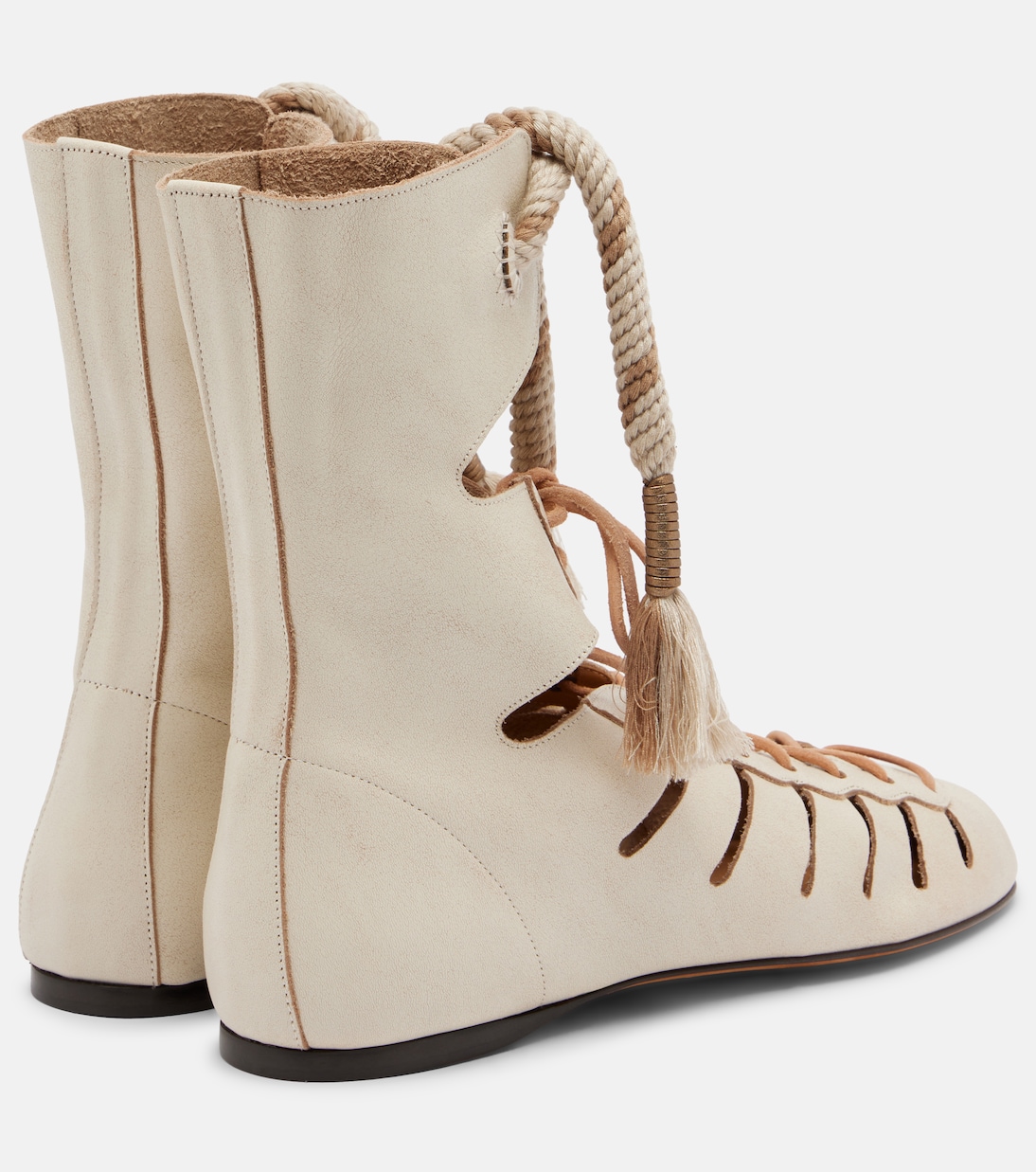 Liade leather lace-up ankle boots | Isabel Marant