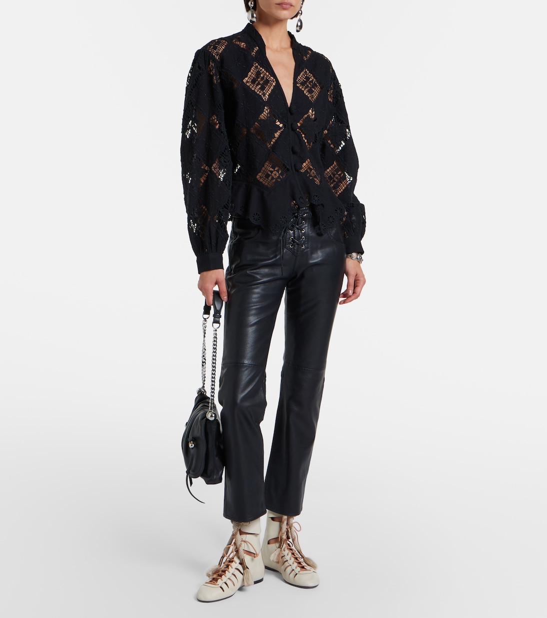 Liade leather lace-up ankle boots | Isabel Marant