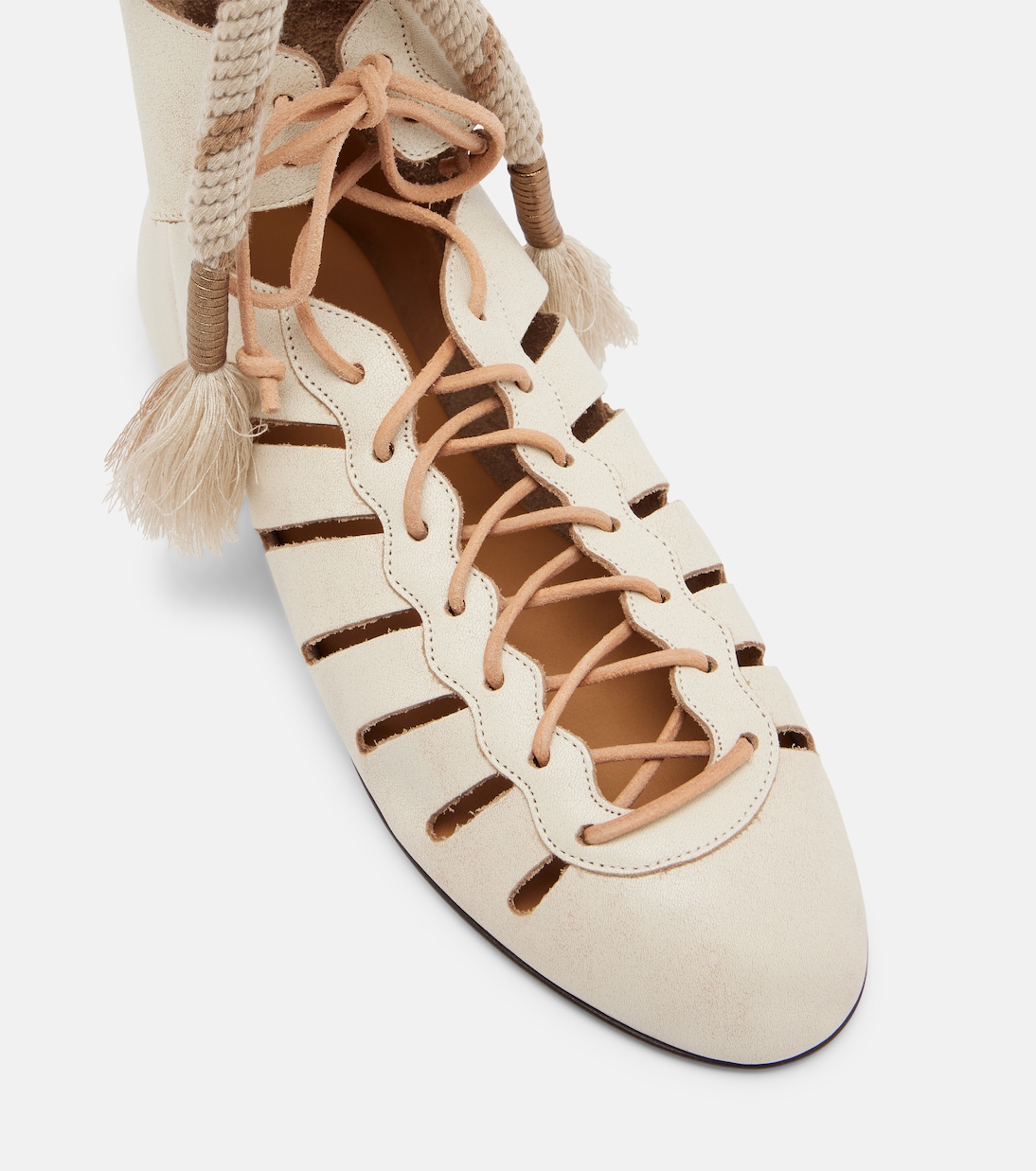 Liade leather lace-up ankle boots | Isabel Marant