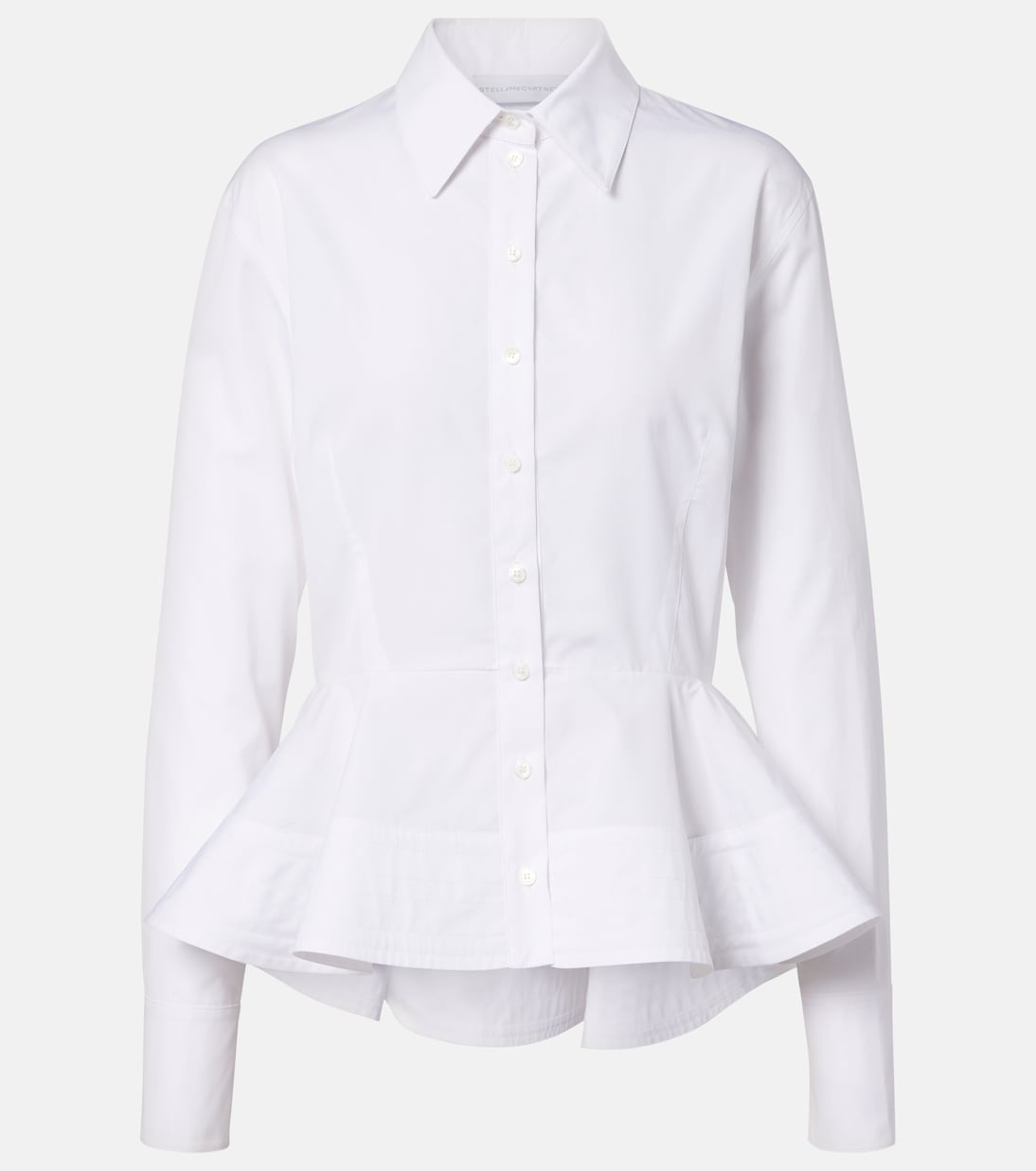 Peplum cotton poplin shirt | Stella McCartney