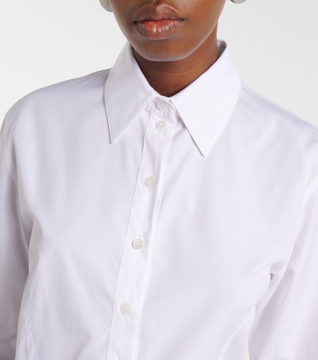 Peplum cotton poplin shirt | Stella McCartney