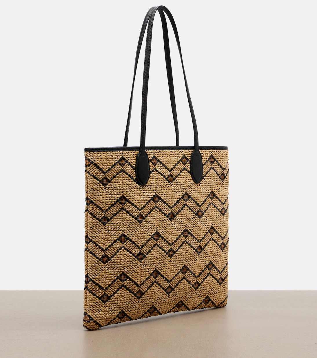 VLogo N/S Medium raffia tote bag | Valentino Garavani