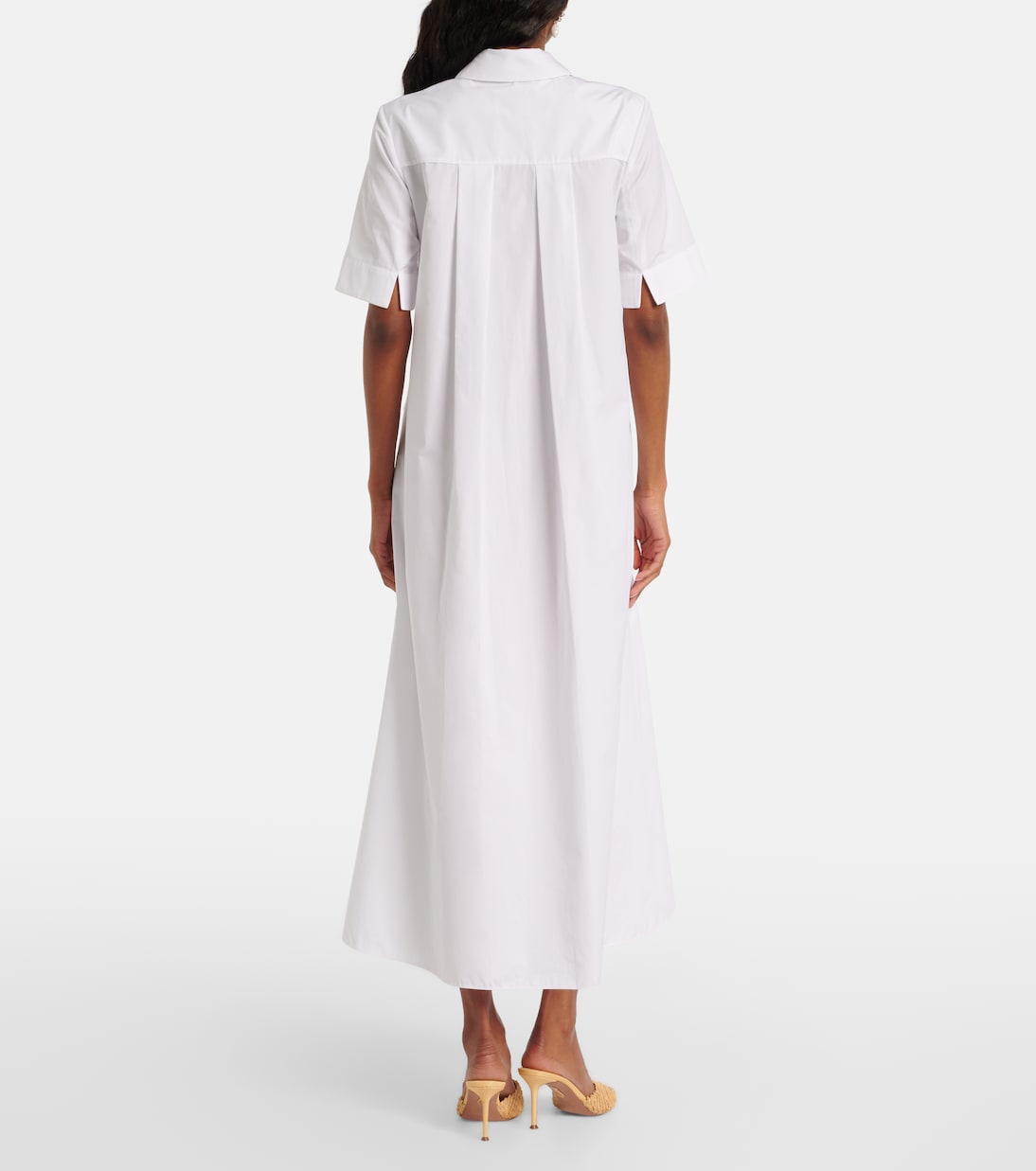 Besticktes Hemdblusenkleid aus Baumwollpopeline | Erdem
