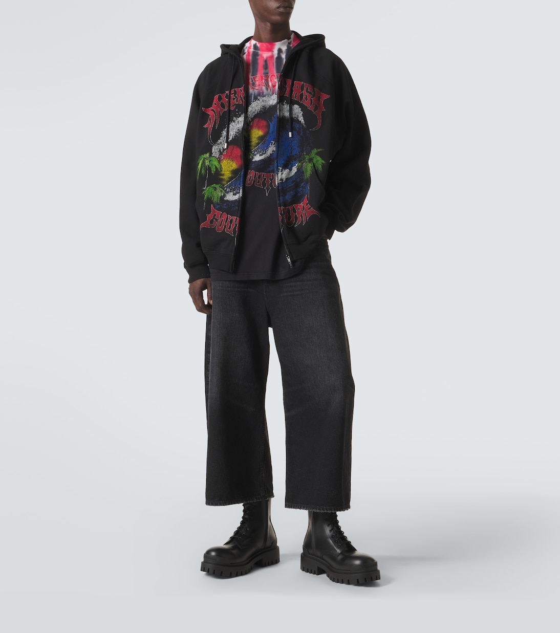 Botas Combat Strike de piel | Balenciaga