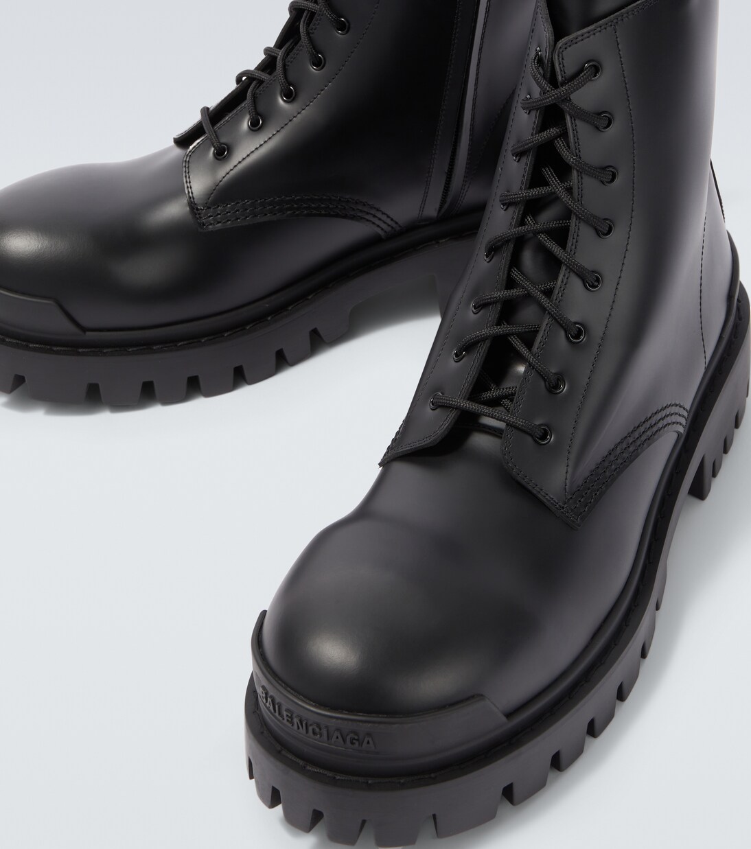 Botas Combat Strike de piel | Balenciaga