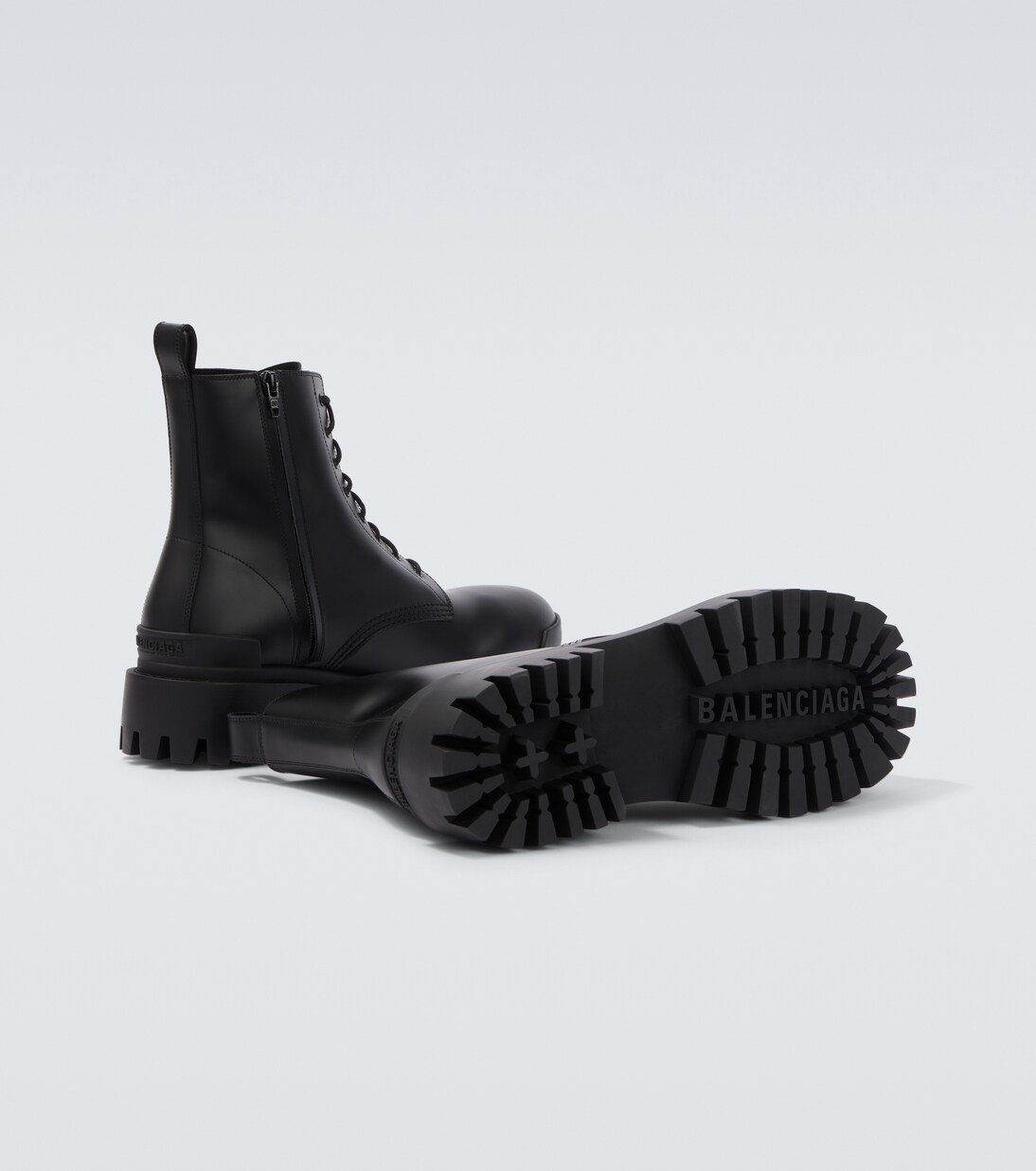 Botas Combat Strike de piel | Balenciaga