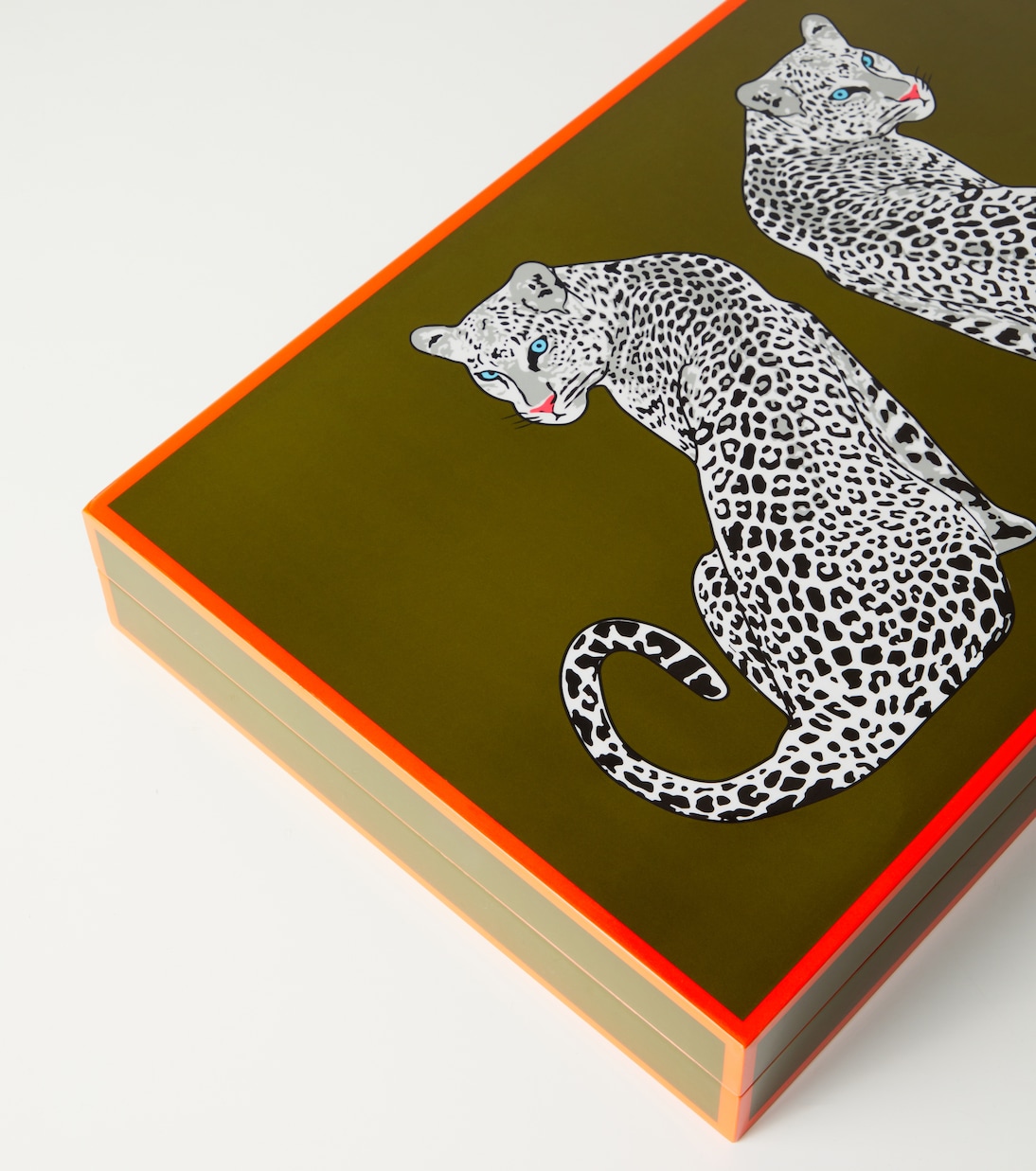 Leopard lacquered backgammon set | Jonathan Adler