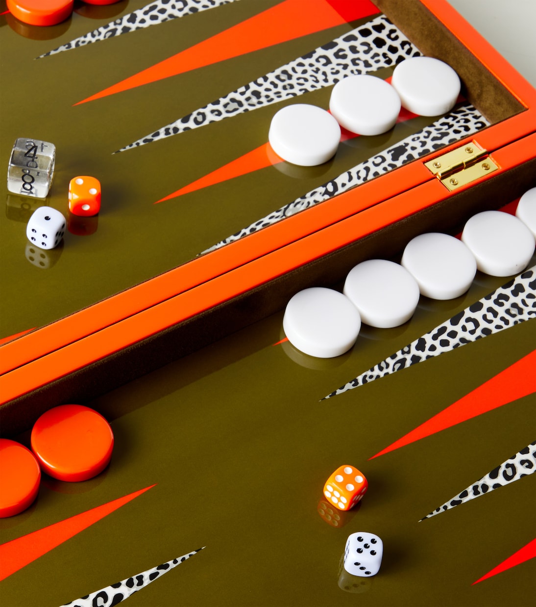 Leopard lacquered backgammon set | Jonathan Adler