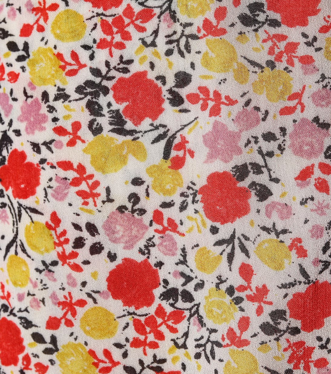 Robe portefeuille à fleurs | Ganni