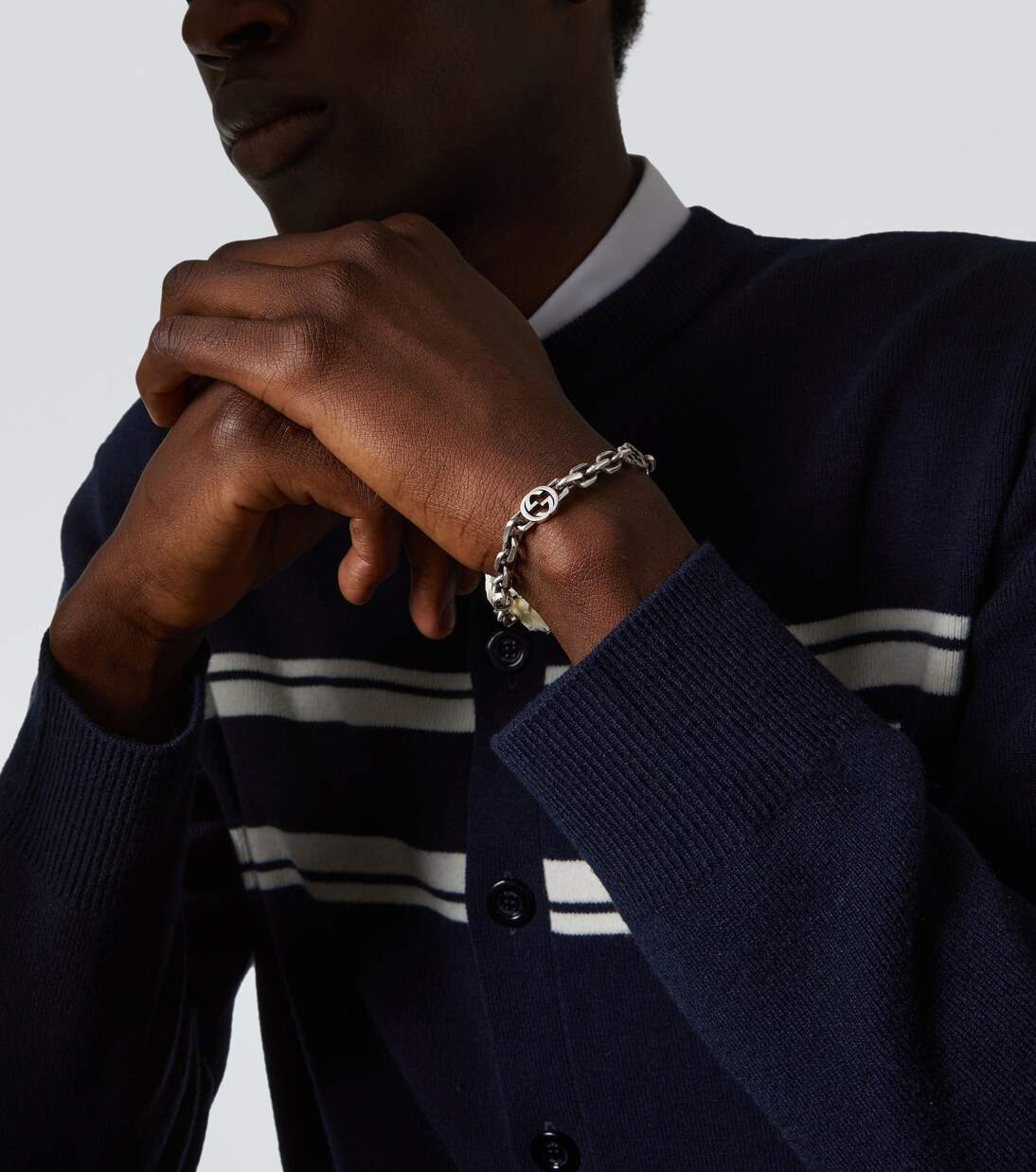 Silver Interlocking G bracelet | Gucci