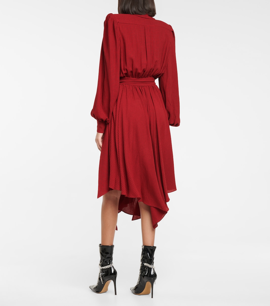 Robe portefeuille à carreaux | Alexandre Vauthier