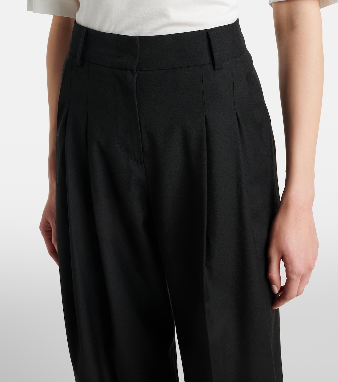 Pantaloni Gelso a gamba larga e vita alta | The Frankie Shop