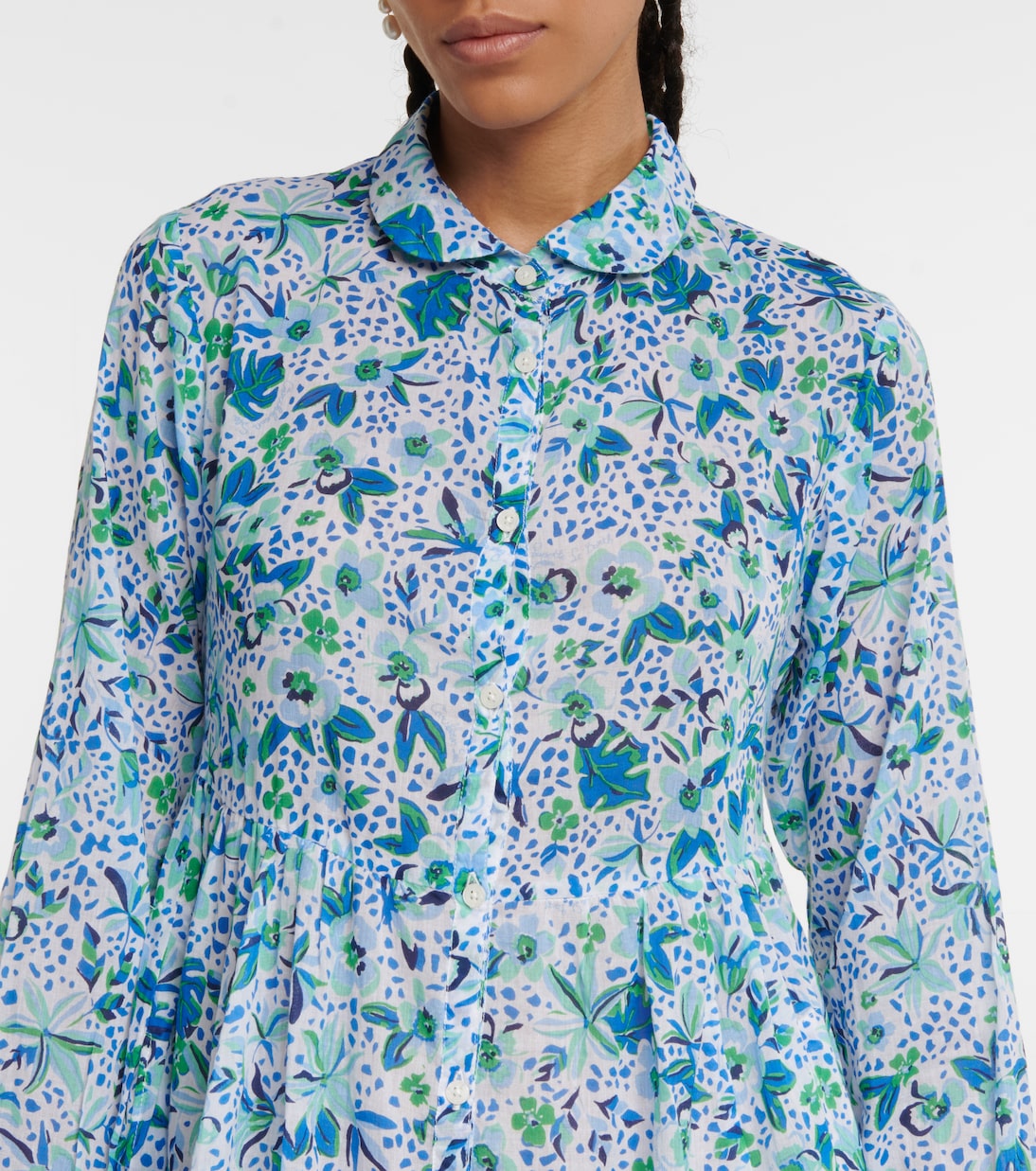 Robe en coton à fleurs | Poupette St Barth