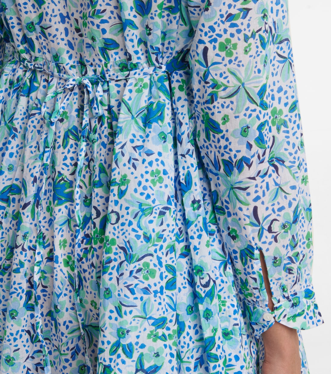 Robe en coton à fleurs | Poupette St Barth