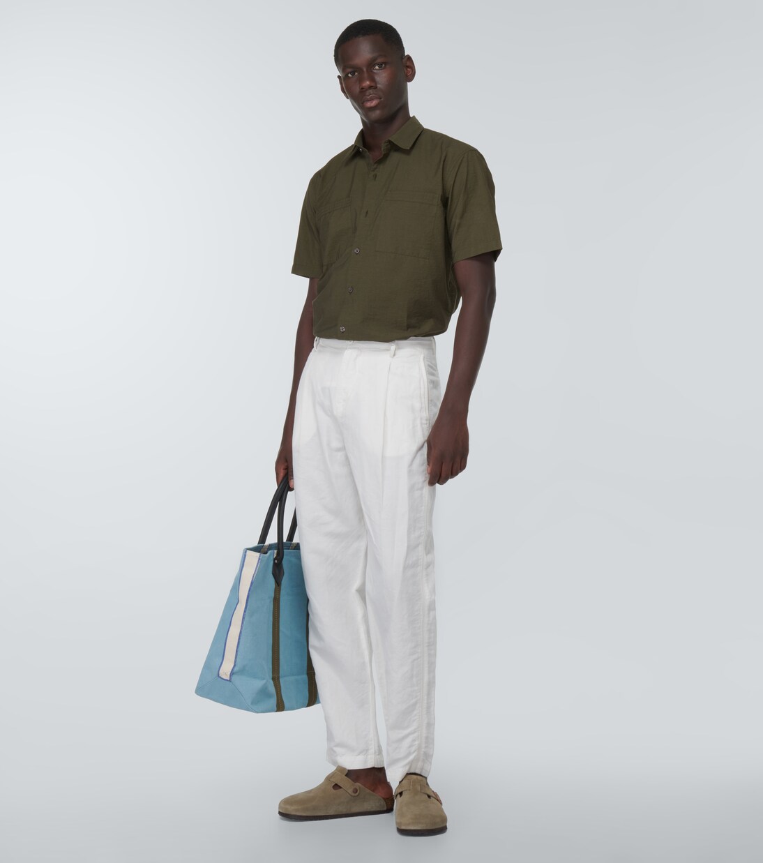 Riggs poplin bowling shirt | Orlebar Brown