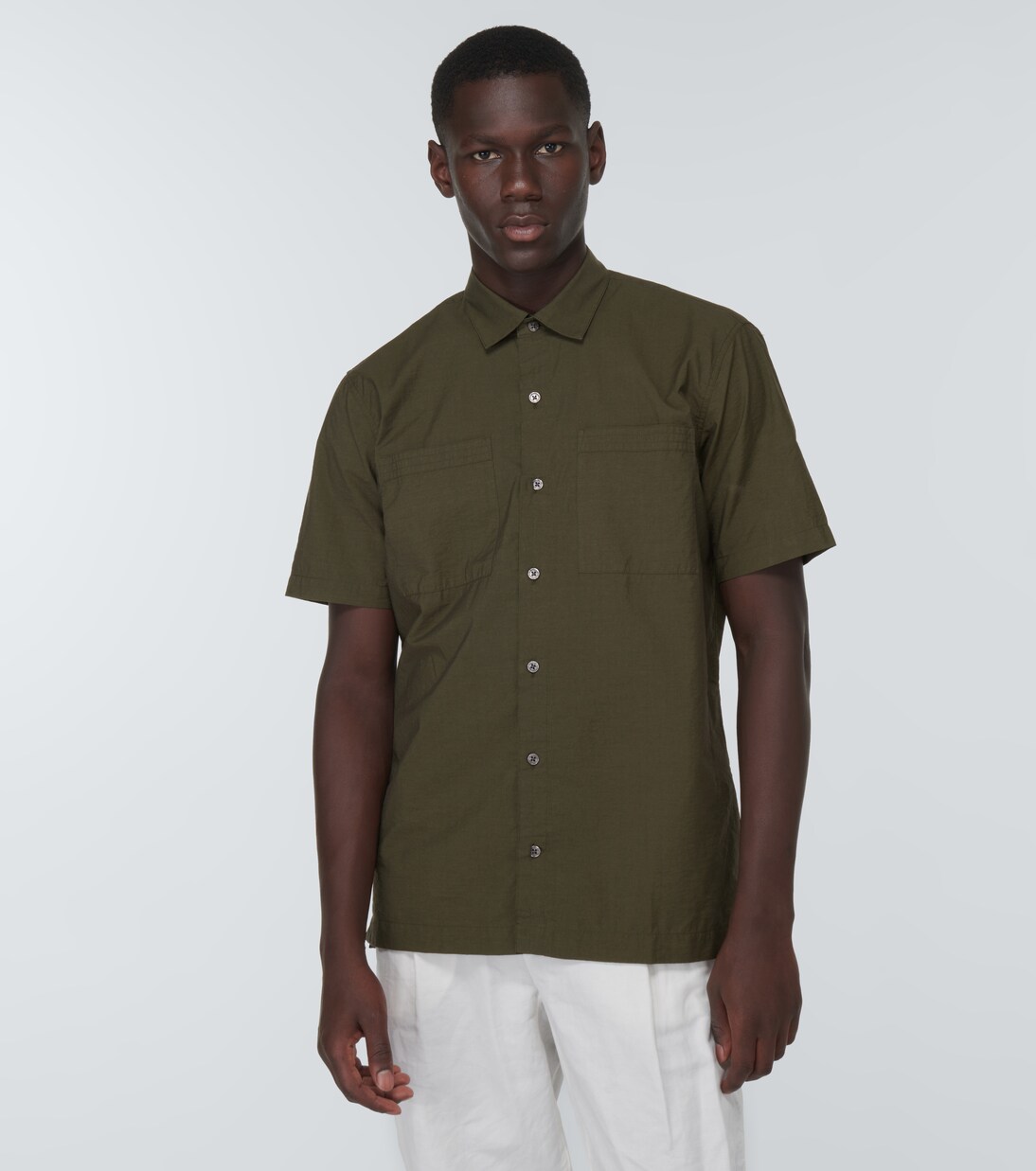 Riggs poplin bowling shirt | Orlebar Brown