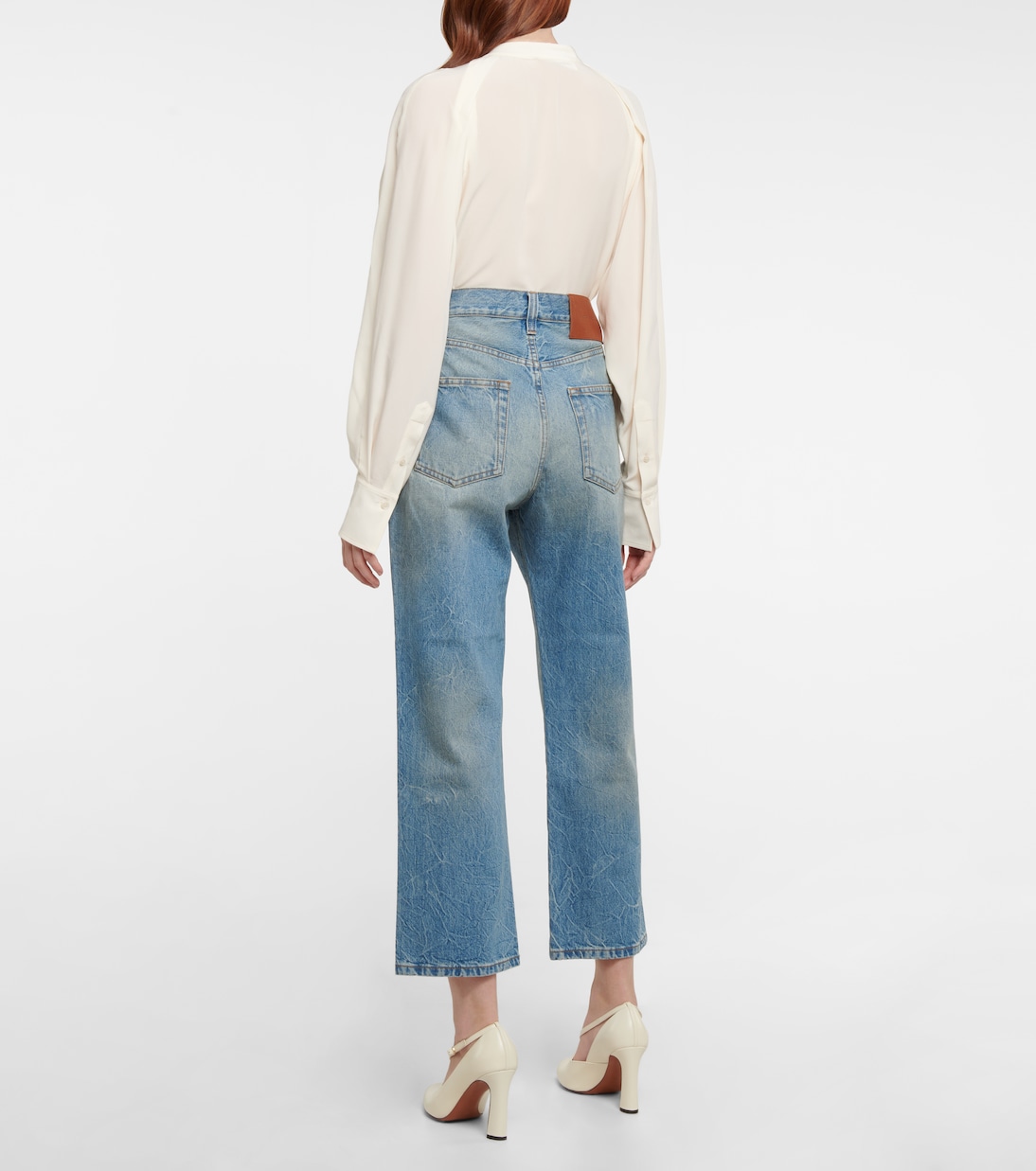 High-Rise Cropped Jeans | Victoria Beckham