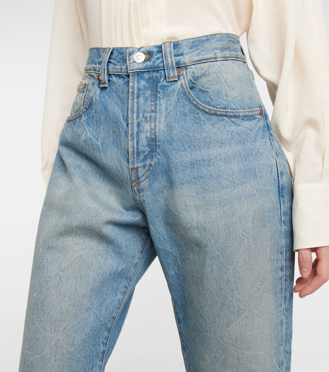 High-Rise Cropped Jeans | Victoria Beckham