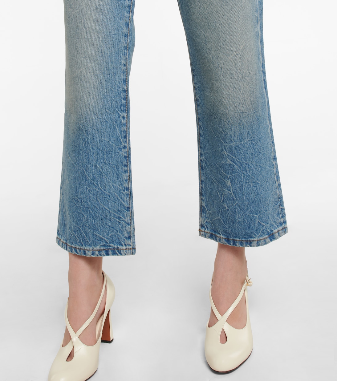 High-Rise Cropped Jeans | Victoria Beckham