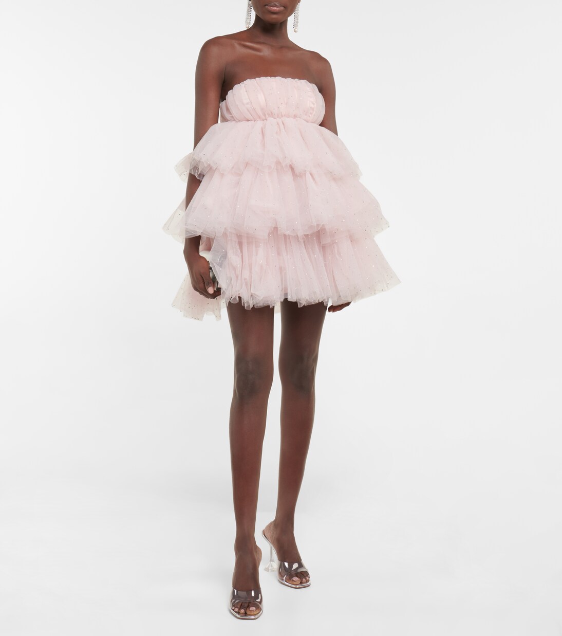 Robe bustier en tulle à ornements | Rotate