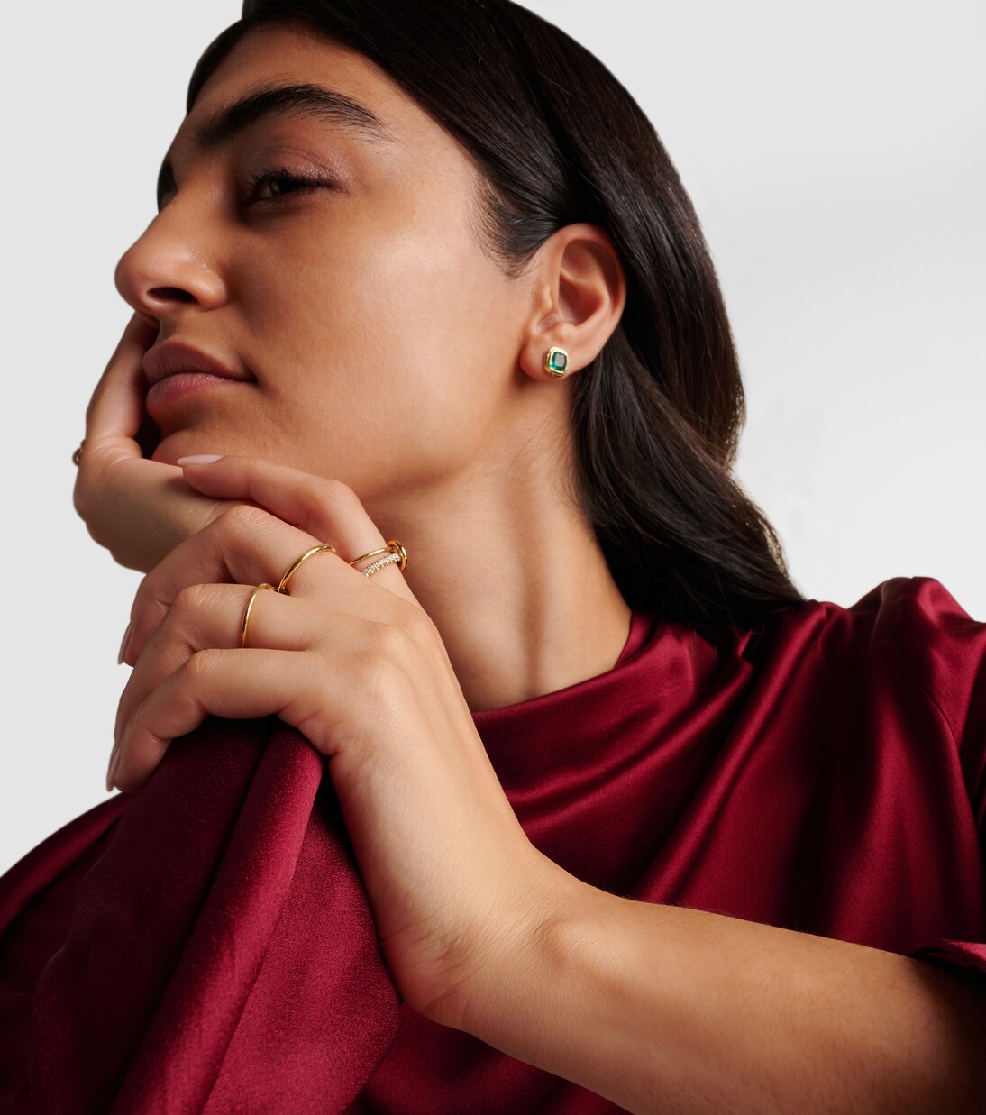 Pisces Pavé 18kt gold ring with diamonds | Spinelli Kilcollin