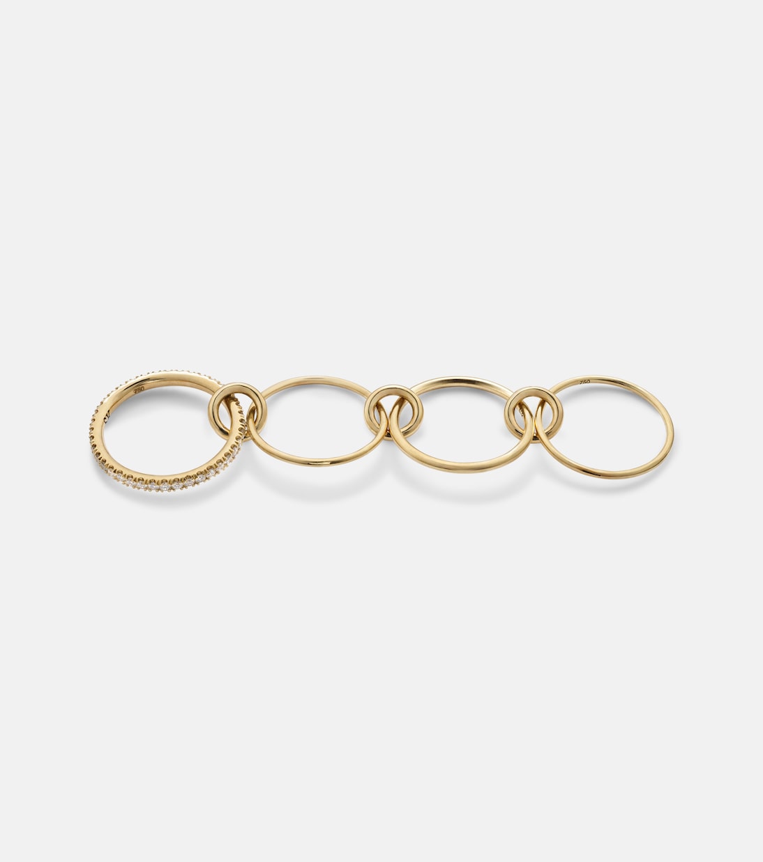 Pisces Pavé 18kt gold ring with diamonds | Spinelli Kilcollin