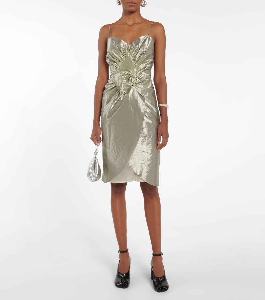 Robe en coton mélangé métallisé | Maison Margiela