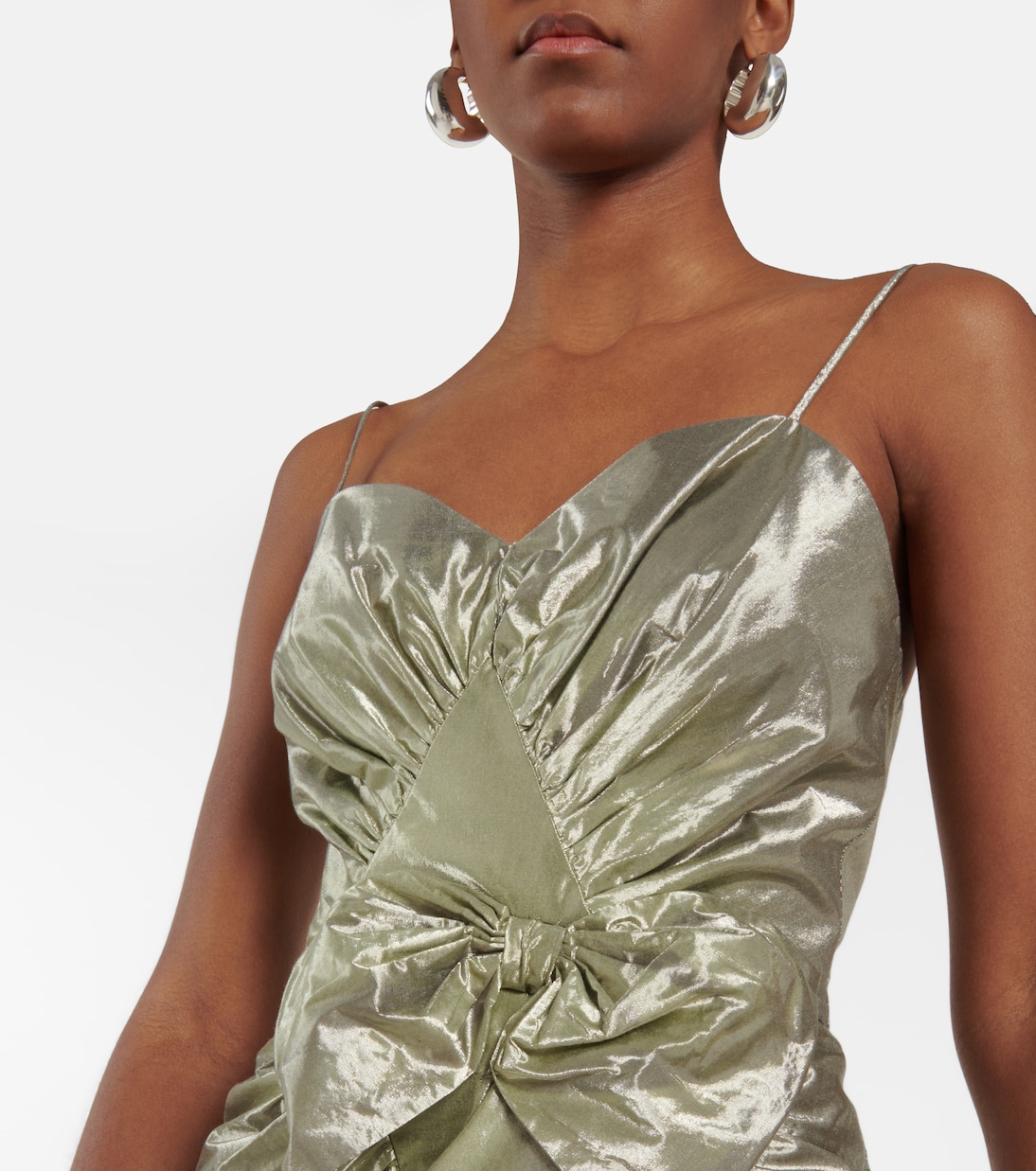 Robe en coton mélangé métallisé | Maison Margiela