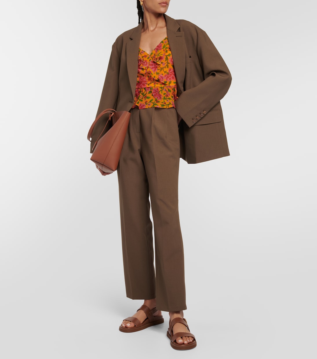 Bedrucktes Top aus Seide | Veronica Beard